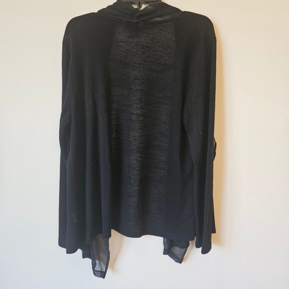 Black Bigfoot Hoodie With American Flag Mountain Design men's XL polyester - Picture 10 of 11